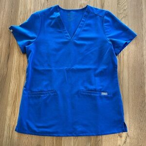 Figs Casma Scrub Top in Blue Size Small